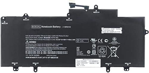 BO03XL 751895-1C1 752235-005 HSTNN-IB6C HSTNN-IB6P TPN-Q137 751895-1C1 774159-001 Batería Portátil Compatible con HP Chromebook 14-X 14-X013DX 14-X015W 14-X015WM 14-Z Series(11.1V 32Wh)