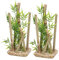 AB Rosewood Aquatiques 2 Baton de Bambou Decoration Aquarium Fish Tank Moyen Ornaments