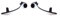 FFTH Bras de Porte intérieur (kit Chrome) pour Renault Megane 2 Oe 7701476922