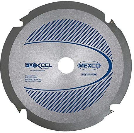 MEXCO 160MM X 2MM X 4T Fibre Cement Board PCD Blade