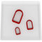Custom Cutters Plätzchenausstecher, Set, 3 Stück, 1,5 cm + 2 cm + 3 cm
