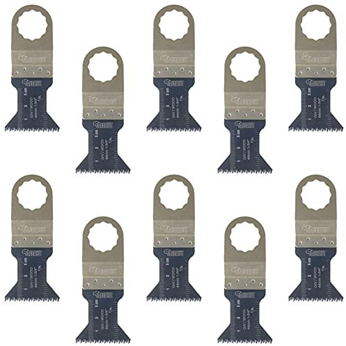 10 x SabreCut SC44J_10 44mm Japan Grobschnitt-Klingenkompatibel mit Fein SuperCut und Festool Vecturo (nicht StarLock) Oszillierendes Multifunktionswerkzeug Multifunktionswerkzeug-Zubehör