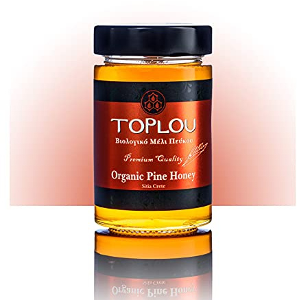 SI-MEL 12503 - ORGANIC PINIENHONIG 400gr Toplou Premium Qualität von Sitia Kreta SAVIDAKIS