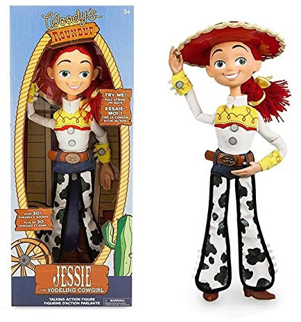 PLMT Pixar Toy Story 3 4 Talking Woody Jessie Figurines D'action Modèle De Corps En Tissu Poupée 38Cm, Modèle Poupée À Collectionner Jouets Jouet Cadeau D'anniversaire pour Enfants