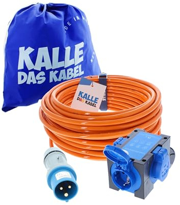 CEE Adapterleitung Kalle Blue Extreme Signal Zelt Edition SCHUKO 3G 2,5mm² 15 Meter