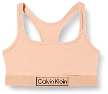 Calvin Klein - Women's Bra - Unlined Bralette - Everyday Comfort - Pull On - Womens Bra - Underwear for Women - Clay - L