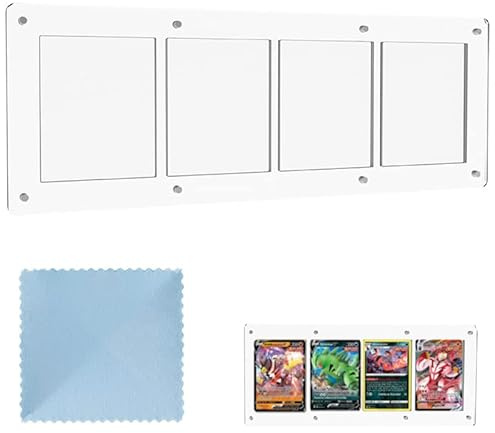 MAGIC SELECT Karten Transparenter Rahmen für Pok., Magnethalter für Sammelkarten 35PT. Transparenter Acryl für Austauschkarten mit UV-Schutz.
