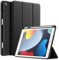 JETech Funda para iPad 10,2 Pulgadas Modelo 2021/2020/2019 (9.ª/8.ª/7.ª) con Soporte para el Pencil, Delgada Tableta Cover Carcasa con Parte Posterior de TPU Suave (Negro)