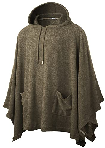 OHOO Herren Ohoo Modischer Kapuzenumhang Kapuzenpullover