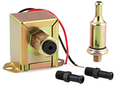 Pompe à Essence Electrique,iSpchen 4-6Psi Pompe à Carburant Essence 12V Universal Pompes à Carburant pour Auto Pompe Essence Diesel Pompe à Gasoil Pompe Carburant Electrique pour Voiture,Dynamo