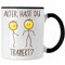 Trendation - Hast Du Trainiert Tasse Geschenk Fitness Lustiges Bodybuilder Geschenk Humor (Schwarz)
