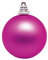 Deco Woerner Matte, Pinke Weihnachtskugeln aus Plastik, 6 cm Ø - 24 Stück