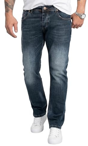 Rock Creek Jeans Herren Hose Regular Fit Gerades Bein Denim M31 | Klassische Herrenjeans mit geradem Schnitt, lange Jeanshose und Herrenhose für Alltag, Freizeit, Büro und Casual-Looks