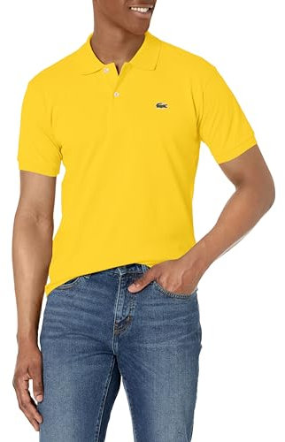 Lacoste Short Sleeve Classic Chine L.12.12 Polo Shirt, Giallo Narciso, M Uomo