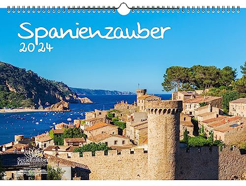 Spanienzauber DIN A3 Kalender für 2024 Madrid Urlaub Mediterran Spanien - Seelenzauber
