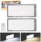 Kriogor 2 Pcs Plafoniera LED 12V Camper con Interruttore, 15W 2000LM Luci Camper Interno 12 V, 3000-4500-6000K Plafoniera LED 12V per Camper, 198 LEDs Plafoniera Interna 12V per Rimorchio, Auto, Barca