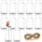 Lunriwis 12 Stück Kleine Vasen 125ml Mini Vasen Set Glasvase Klein Tischdeko Runde Vase Glas Vintage Minivasen, Väschen Für Tischdeko Hochzeit Dekoflaschen Trockenblumen Deko