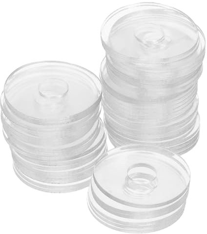 50 juntas transparentes pequeñas reemplazables, arandelas de fijación multiusos, arandelas de vinilo antisueltas, para tornillos, equipos, arandelas de tornillo, reparación de juntas planas, arandelas
