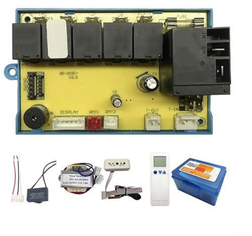 Sistema de panel de control de aire acondicionado, 5 modos de trabajo, 3 velocidades de ventilador, reemplazo compatible para varias unidades de CA