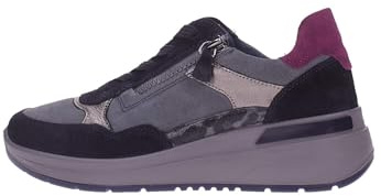 ARA Damen Sneaker Courtyard Taiga Taiga, schwarz | Schnürschuhe, Blau, Reißverschluss, seitlicher Reißverschluss, Komfort, Damen, Schuhe