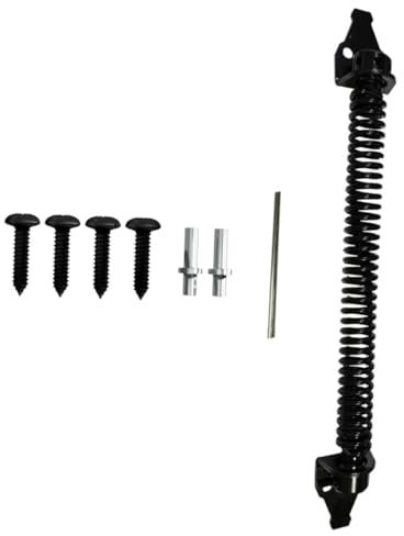 DIYEAH Türschließer Feder Aus Kohlenstoffstahl Mit Automatischer Selbstschließfunktion Federtürschließer Für Holz Und Gartentore Inklusive Befestigungszubehör Geräuscharm Und Langlebig