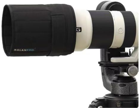 Rolanpro Capucha plegable para Sony 400-800 mm F6.3-8G OSS Teleobjetivo Parasol