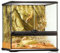 Exo Terra Terrarium aus Glas, Desert Habitat Set, Terrarienset für Wüstenbewohner, inkl. Abdeckung, 2 Verstecken, Wassernapf, Thermometer, Hygrometer, 2 künstlichen Kakteen, rotem Sand, 45 x 45 x 45cm