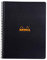 Rhodia 19320C 4 Colour Book (mit Spiralbindung, kariert, 22,5 x 29,7 cm, 80 Blatt) 1 Stück farbig sortiert Schwarz / Orange