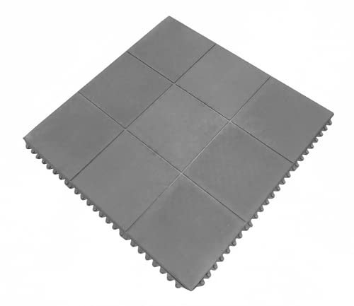 Caillebotis caoutchouc clipsable 90 x 90