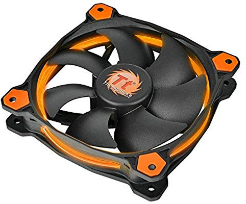 Thermaltake Riing 14 LED Case Fan - Black/Orange