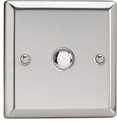 Varilight XCP1 Toggle Switches Mirror Chrome Chrome 1 Gang