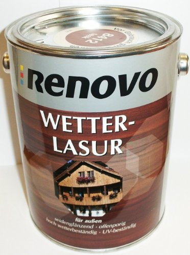 Wetterlasur 2,5 L Holzlasur Ebenholz Renovo