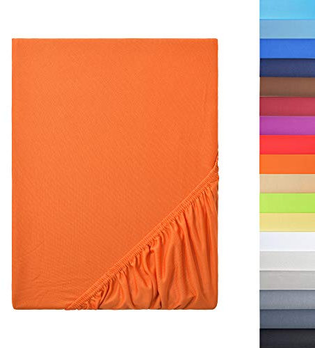 NatureMark - Mikrofaser SPANNBETTLAKEN zum Sparpreis! viele Größen und Farben Markenware (Bettlaken 180x200-200x200 cm, Terrakotta)