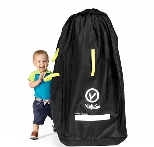 V VOLKGO Kinderwagentasche fürs Flugzeug, große Reisetasche für Jogger- und Doppelkinderwagen, passt für die meisten Modelle, Gate-Check-Tasche, Schutzabdeckung, robust und langlebig