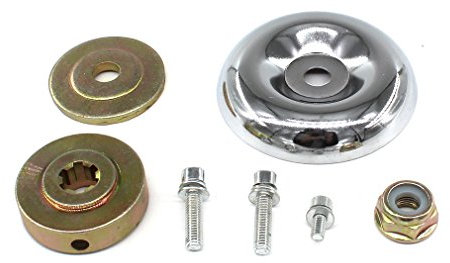 AISEN Universal Lawnmower Gearbox Metal Plate Blade Fixing Kit M10 X 1.25 Left Hadned Nut For Strimmer Brushcutter