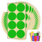 120 x Green Sticky Dots - 50mm 2 Inch - Round Colour Coding Dot Stickers - 15 Sheets