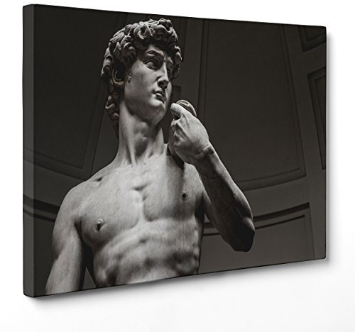 Bild auf Leinwand – gerahmt – fertig zum Aufhängen – David Michelangelo – Museo Uffizii – Florenz – 100 x 152 cm – ohne Rahmen – (Code 1907)
