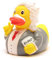 DUCKSHOP I Badeente Einstein I Quietscheente I Quietscheentchen L: 9 cm I Geschenk Wissenschaftler I Präsent Sammler