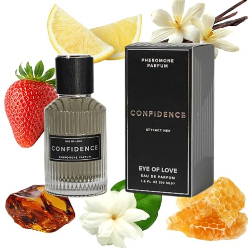 Eye of Love - Confidence Deluxe Pheromone Cologne - 50ml - Cologne Spray to Attract Women - Bold