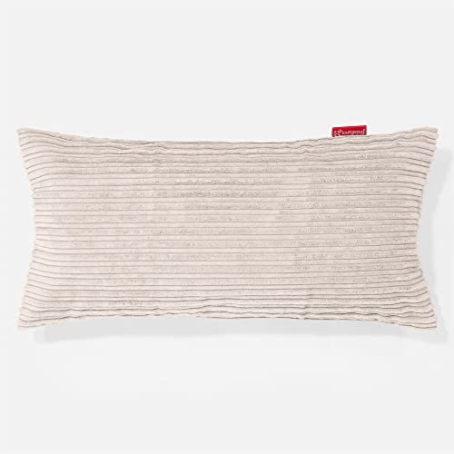 Lounge Pug, CloudSac 50, Der Riesen Memory-Schaum Kissen (40 x 80cm), Cord Creme
