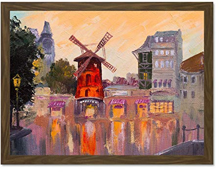 Fine Art Prints Moulin Rouge Gemälde, groß, gerahmt, Kunstdruck, Wandposter, 45,7 x 61 cm