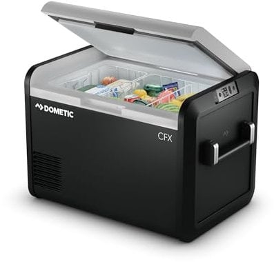 DOMETIC CFX3 55 - Tragbare Kompressor Kühlbox 55L mit APP-Steuerung - 12/24V 240V - Elektrische Kühlbox, Gefrierbox Auto - Mini-Kühlschrank für Lkw, Boot, Reisemobil