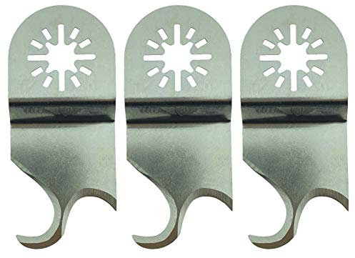 3 x TopsTools UN35SCCA_3 Carpet Lino Felt Cutting Blades Compatible with Bosch Fein (Non-StarLock) Makita Milwaukee Einhell Ergotools Hitachi Parkside Ryobi Worx Workzone Multi Tool Accessories