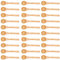 30 cucharas de madera para cocinar, aptas para lavavajillas, mini cuchara natural para niños que comen utensilios de cocina para condimentos, helado, azúcar, miel, café, cucharadita (4.9 pulgadas)