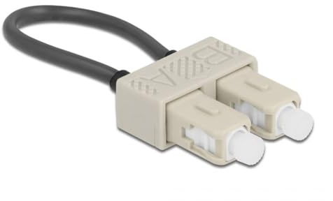 Delock LWL Loopback Adapter SC / OM2 Multimode beige