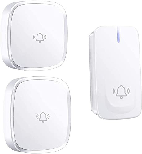 door chimes Wireless Smart Digital Self-powered Doorbell Waterproof Portable Doorbell With 1 Transmitter 2 Receiver Without Battery Self-powered door chimes