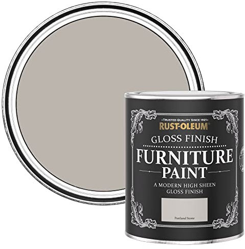 Rust-Oleum Beige Furniture Paint in Gloss Finish - Portland Stone 750ml