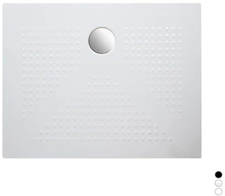 PIATTO DOCCIA H3 RETTANGOLARE IN CERAMICA DIANHYDRO Bianco Opaco cm 80 x 100 H. 3