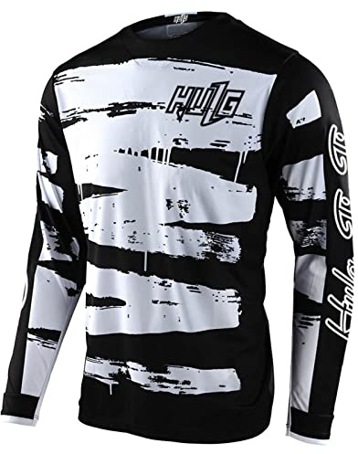 Radfahren Jersey Herren Mountainbike Motocross Jersey Langarm MTB T-Shirt,Shirt Downhill Fahrrad Jersey Schnelltrocknend