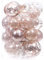Sea Team Ornamenti di palline di Natale in plastica trasparente infrangibile multi-dimensione Set di palline di Natale decorative con decorazioni delicate imbottite (25 conteggi, oro rosa)